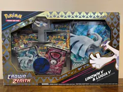 Pokemon TCG: Crown Zenith Lugia V And Unown V Special Collection Box NEW/SEALED - Image 1