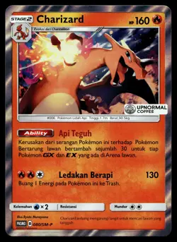 Charizard - 080/SM-P - NM - Indonesian - Upnormal Coffee - Promo - Pokemon - A1- - Image 1
