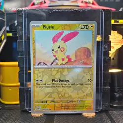 Plusle Paradox Rift Reverse Holo Pokemon TCG 060/182 Scarlet & Violet Common - Image 1