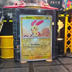 Plusle Paradox Rift Reverse Holo Pokemon TCG 060/182 Scarlet & Violet Common - Image 3