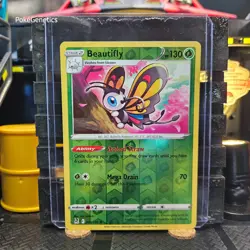 Beautifly Lost Origin Reverse Holo Pokemon TCG 008/196 Sword & Shield Rare - Image 1