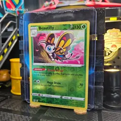 Beautifly Lost Origin Reverse Holo Pokemon TCG 008/196 Sword & Shield Rare - Image 2
