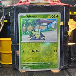 Spinarak Twilight Masquerade Reverse Holo Pokemon TCG 004/167 Scarlet & Violet - Image 1