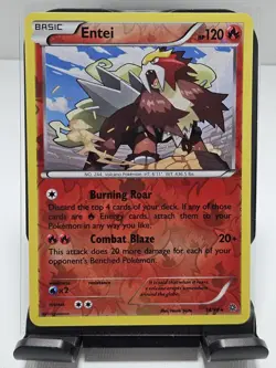 Pokemon TCG Entei 14/98 Reverse Holo XY Ancient Origins-LP - Image 1