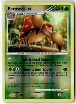 Parasect ⭐ 38/147 Rare Supreme Victors Reverse Holo 2009 Pokemon NM/LP - Image 1