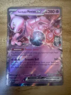 Team Rocket's Mewtwo ex - SVP205 - Holo - SVP Black Star Promo NM Pokemon - Image 1