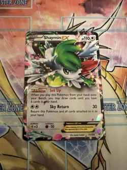 Pokemon Shaymin EX XY - Roaring Skies Ultra Rare 77/108 LP - Image 1