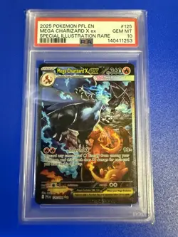 Pokemon Phantasmal Flames Mega Charizard X EX SIR 125/94 PSA 10 - Image 1