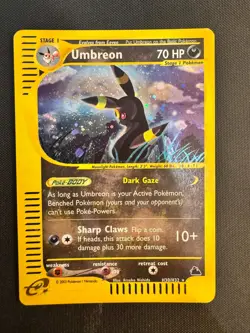 Pokemon Umbreon H30/H32 Skyridge Holo Rare **NO Crystal Charizard** - Image 1