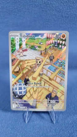 Timburr 183/167 Twilight Masquerade Illustration Rare Full Art Pokemon - Image 1