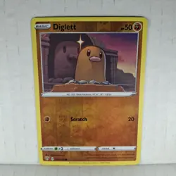 Pokemon - Diglett #084/189 - SWSH03: Darkness Ablaze Reverse Holo Fast Shipping - Image 1