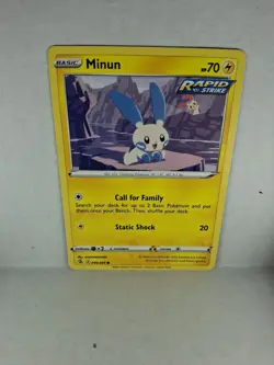 Pokemon TCG Fusion Strike Minun 090/264 - Image 1