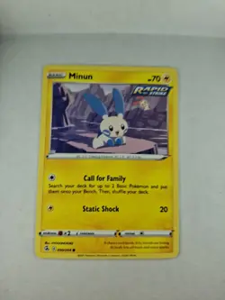 Pokemon TCG Fusion Strike Minun 090/264 - Image 2
