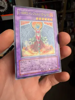 Yugioh Japanese GLAS-JP038 Evil HERO Inferno Wing Ultimate LP - Image 2