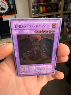 Yugioh Japanese GLAS-JP038 Evil HERO Inferno Wing Ultimate LP - Image 3