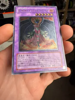 Yugioh Japanese GLAS-JP038 Evil HERO Inferno Wing Ultimate LP - Image 4