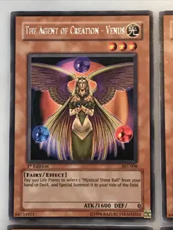 Yu-Gi-Oh! 3x THE AGENT OF CREATION-VENUS,3x AGENT OF WISDOM-MERCURY 1st Ed RARES - Image 2