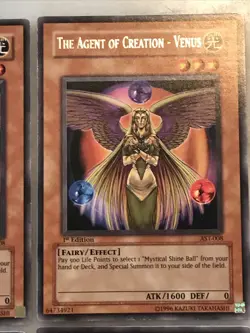 Yu-Gi-Oh! 3x THE AGENT OF CREATION-VENUS,3x AGENT OF WISDOM-MERCURY 1st Ed RARES - Image 4