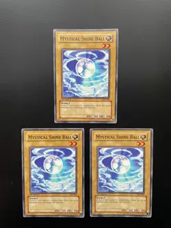 Yugioh Mystic Shine Ball AST-004 1st Edition Common LP/MP X3 - Image 1