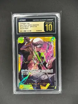 2024 One Piece Japanese Trafalgar Law OP10-119 SEC CGC PRISTINE 10 - Image 1