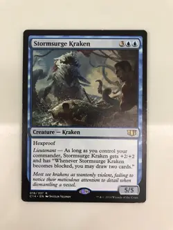 Stormsurge Kraken MTG Magic the Gathering Card LP Lightly Played Commander C14 - Image 1