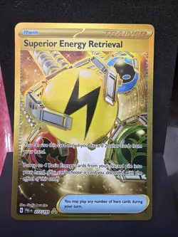 Pokemon TCG Superior Energy Retrieval Card Paldea Evolved 277/193 NM Condition - Image 1