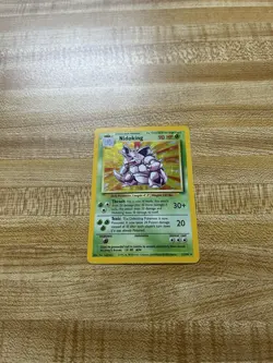 Pokemon NIDOKING Base Set HOLO Foil Rare Card 11/102 NM - Image 1