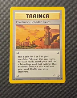 Pokemon TCG Pokemon Breeder Fields 62/64 Neo Revelation Unlimited Uncommon Card - Image 1