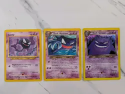 Neo Destiny Pokemon Cards Ghastly Dark Haunter HOLO Dark Gengar 2000 Good Cond - Image 1