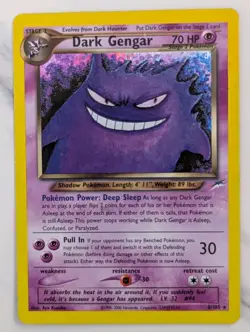 Neo Destiny Pokemon Cards Ghastly Dark Haunter HOLO Dark Gengar 2000 Good Cond - Image 5
