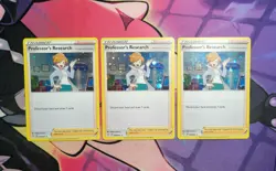 3 x Professor's Research 060/072 Cosmos Holo Promo Pokemon Card Juniper - Image 1