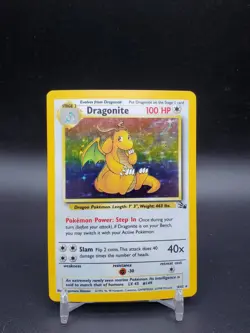 Dragonite 4/62 Fossil Holo HP Pokemon Card - Image 1