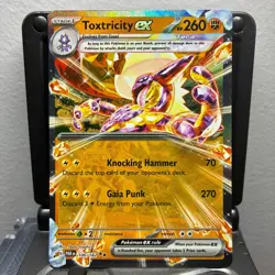 Toxtricity ex - 100/182 - Pokemon Paradox Rift 2023 - Double Rare Holo Card NM - Image 1