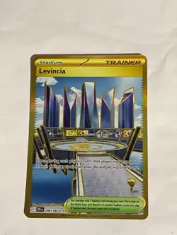 Levincia 244/182 Secret Rare Destined Rivals Pokemon Card TCG English Gold NM - Image 1