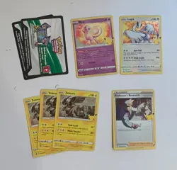 Pokemon CELEBRATIONS ETB w/accessories, 50+ cards, codes, and energy. No packs. - Image 3