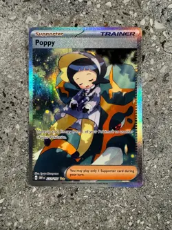 Pokemon TCG Cards Poppy 227/197 Obsidian Flames Special Illustration Rare NM - Image 1