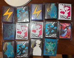 LOT OF 14 PACKS POKEMON CARD SLEEVES VARIOUS CHARACTERS. - Image 1