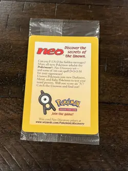 Entei #34 - WoTC Black Star Movie Promo - SEALED Reverse Holo Pokemon Cards - Image 1