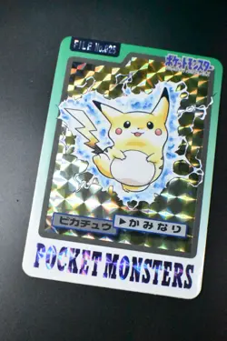 Pikachu File No. 025 Bandai Carddass 1997 Prism Pokemon Card - Image 3