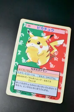 Pikachu No. 025 Topsun Blue Back 1997 Japanese Pokemon Card - Image 3