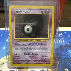 Pokemon Unown [Q] Figure Neo Destiny, Regular Card, 59/105 - Image 1