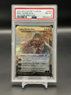 Miku, Divine Diva - Elspeth Tirel (Rainbow Foil) Secret Lair Drop Foil PSA 8 - Image 1