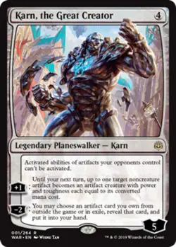 [1x] Karn, the Great Creator Near Mint, English War of the Spark MTG Magic - Image 1