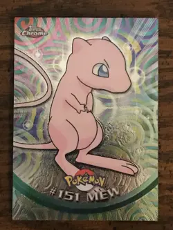 Pokemon Topps Chrome #151 Mew; HP - Image 1