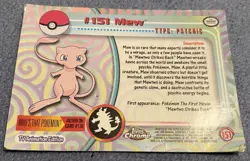 Pokemon Topps Chrome #151 Mew; HP - Image 2