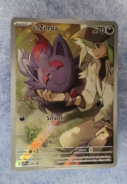 Pokemon TCG: N's Zorua SVP189 SV: Journey Together Black Star Promo - Image 1