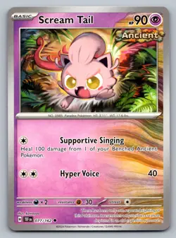 Pokemon TCG SV05: Temporal Forces Scream Tail 077/162 - Image 1