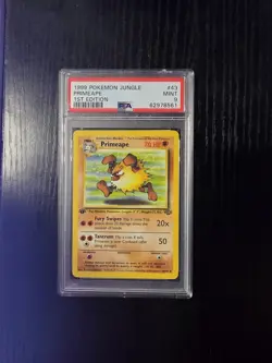 Pokemon - Primeape 1st Edition - Jungle Set - #43/64 - PSA 9 - Image 1