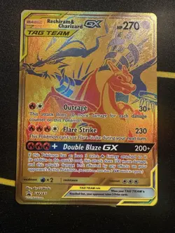 Reshiram & Charizard GX SM247 Black Star Promo Pokemon TCG Holo NM+ - Image 1