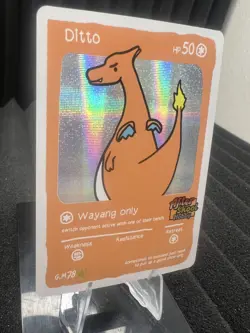 Ditto (Charizard) #78 - Holo Foil - After Skool Hobby Series 2 Fan Art - Pokemon - Image 2